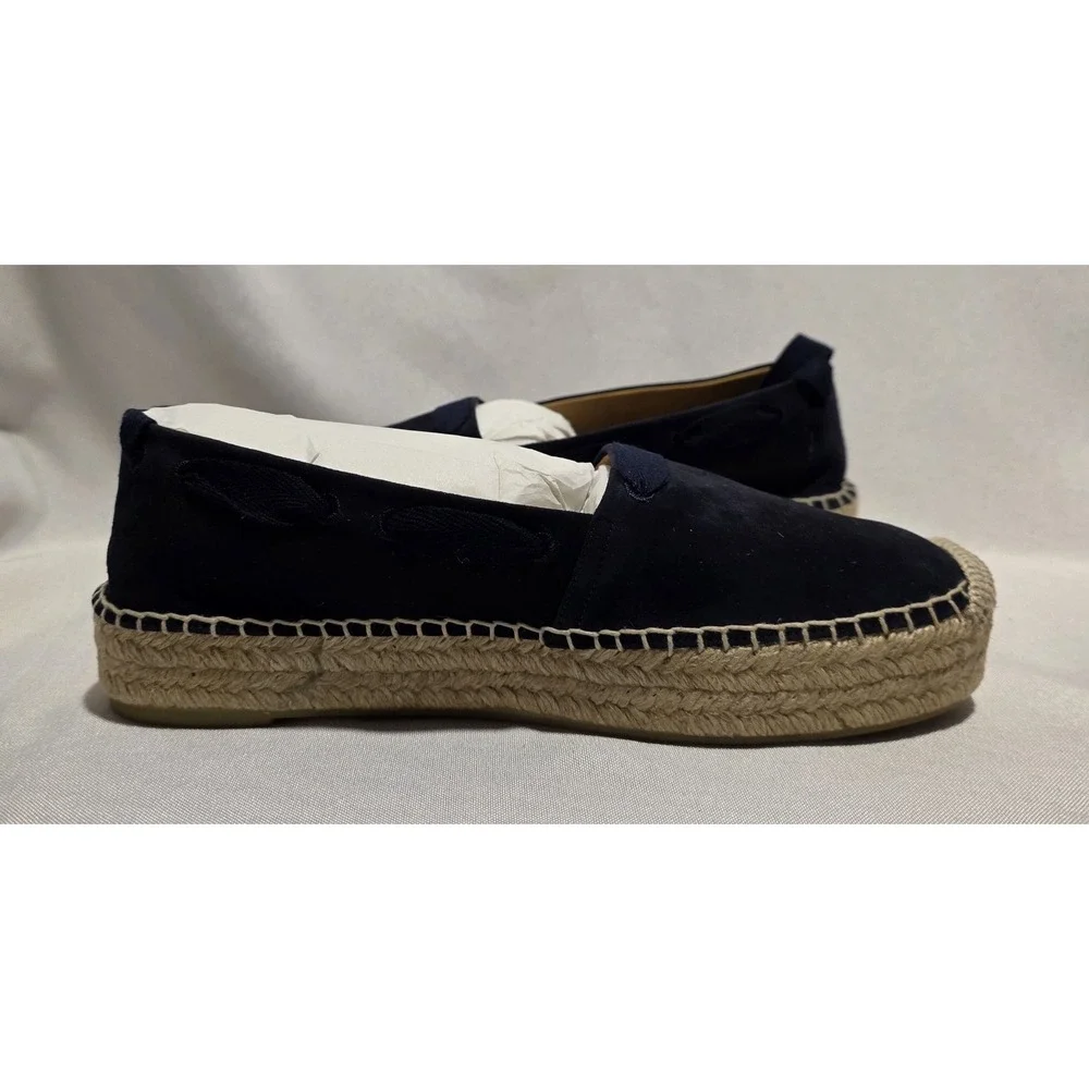 Ralph Lauren Purple‎ Label 800876132002 Women's Blue Suede Espadrille. Size 6.5